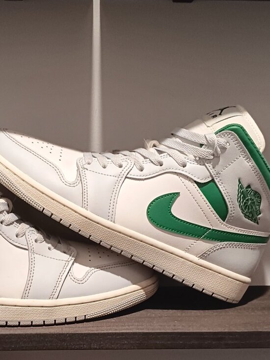 Air Jordan 1's Other - Jordan air 1 mid White Pure Platinum Pine Green 100% authentic